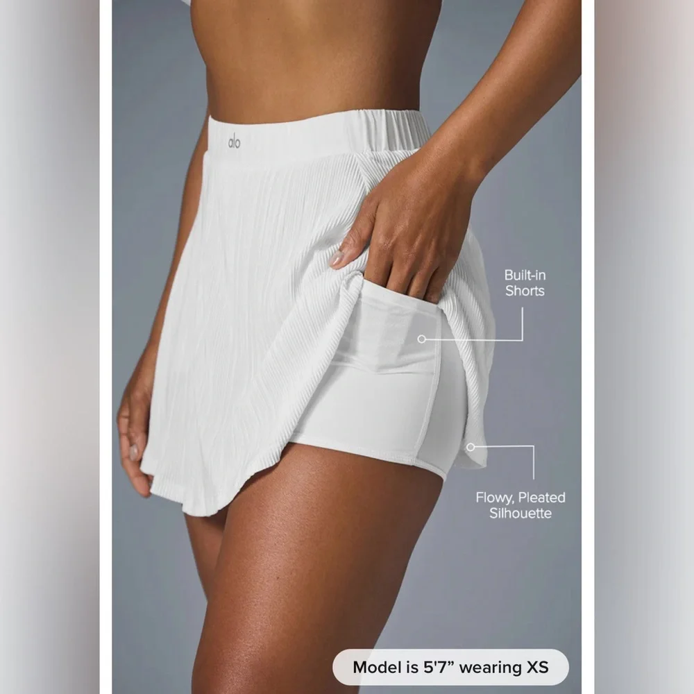 Micro Plisse Tennis Skirt - Picture 2 of 6